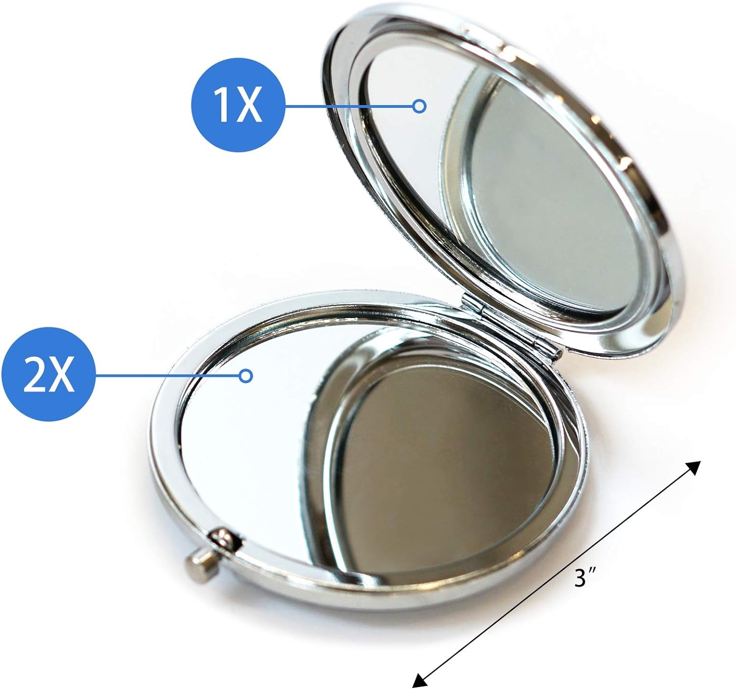 Soomeir Compact Mirror, Pocket Mirror, Mini Mirror for Women, Folding Travel Mirror,Small Mirror for Purse(Bird)