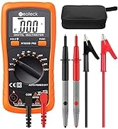 Neoteck Auto Ranging Digital Multimeter 2000 Counts, with Multimeter Case Test Leads Set